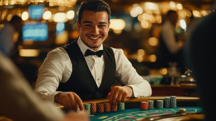 Antarmuka permainan meja ica slot dengan statistik real-time
